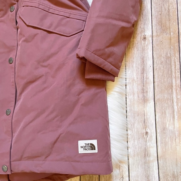 The North Face Women’s Snow Down Waterproof Parka In Wild Ginger - Picture 3 of 10